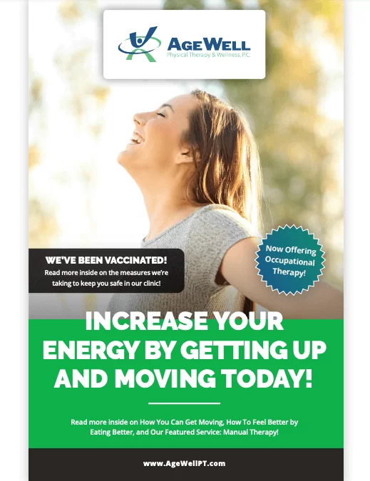Increase Your Energy By Getting Up And Moving Today!